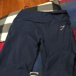 Navy blue gymshark size medium leggings